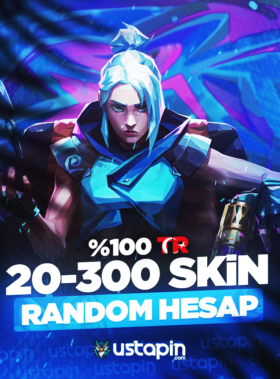 TR - Valorant 20-300 Skinli Random Hesap